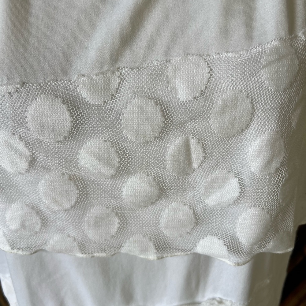 Dana Buchman lace tank top blouse, extra large white excellent condition - Picture 4 of 14